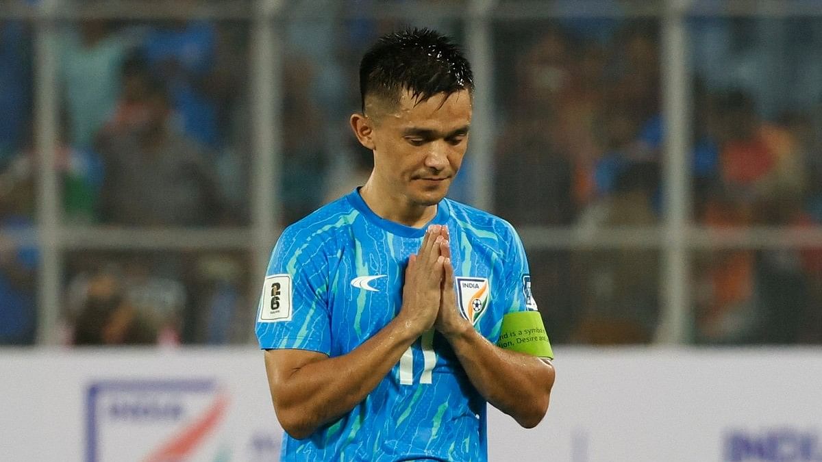 <div class="paragraphs"><p>Chhetri, who thanked the huge turnout with folded hands, retired as the highest goal scorer for India (94) after playing the most matches (151) for the team.</p><p><br></p></div>