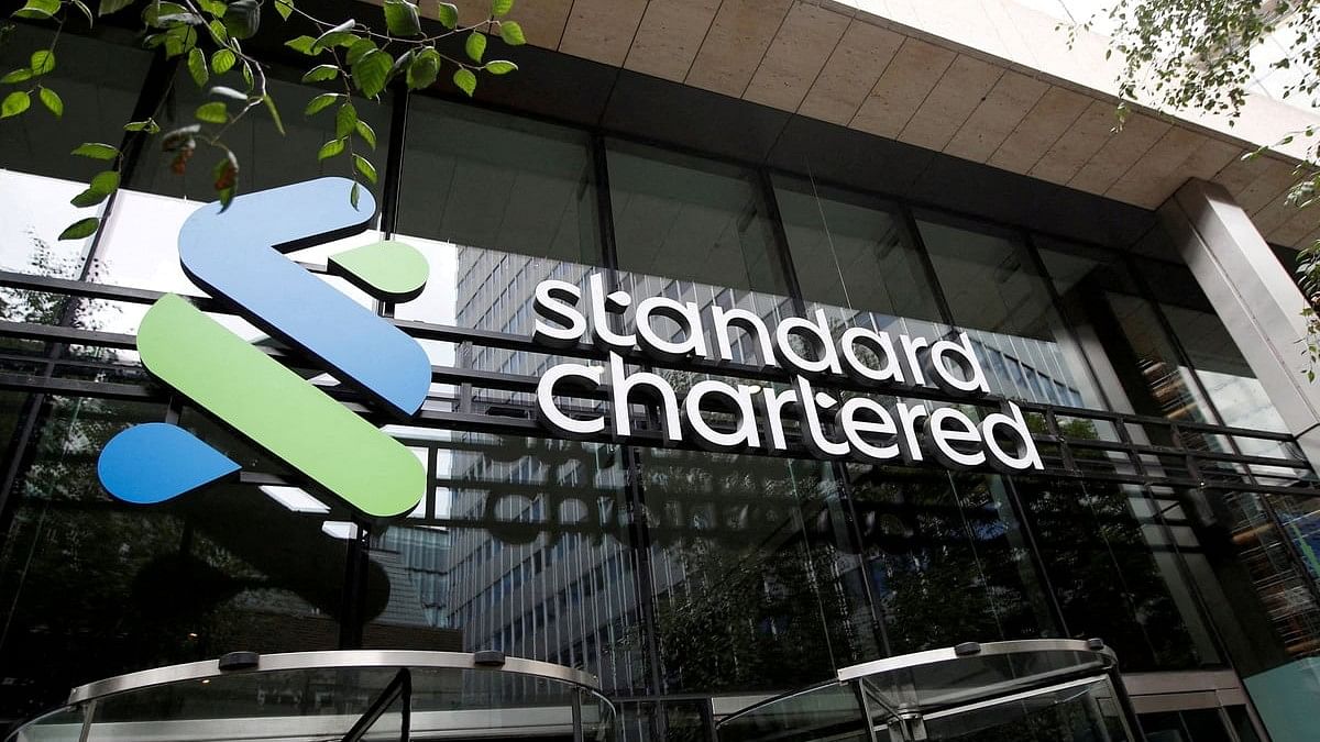 <div class="paragraphs"><p>The Standard Chartered bank logo is seen at their headquarters in London, Britain.</p></div>