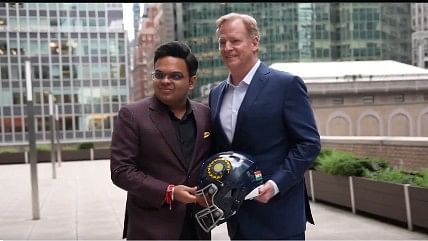 <div class="paragraphs"><p>BCCI Secretary Jay Shah with NFL Commissioner Roger Goodell.</p></div>