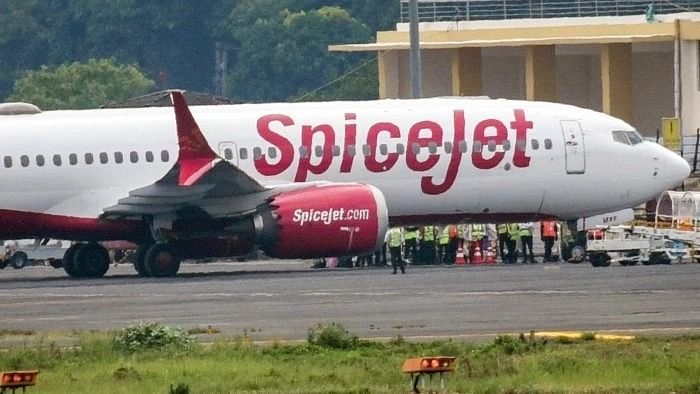 <div class="paragraphs"><p>A SpiceJet plane. </p></div>