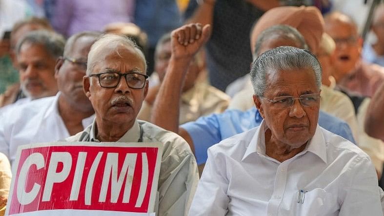 <div class="paragraphs"><p>Kerala CM and CPI(M) leader Pinarayi Vijayan at the party office in New Delhi.</p></div>