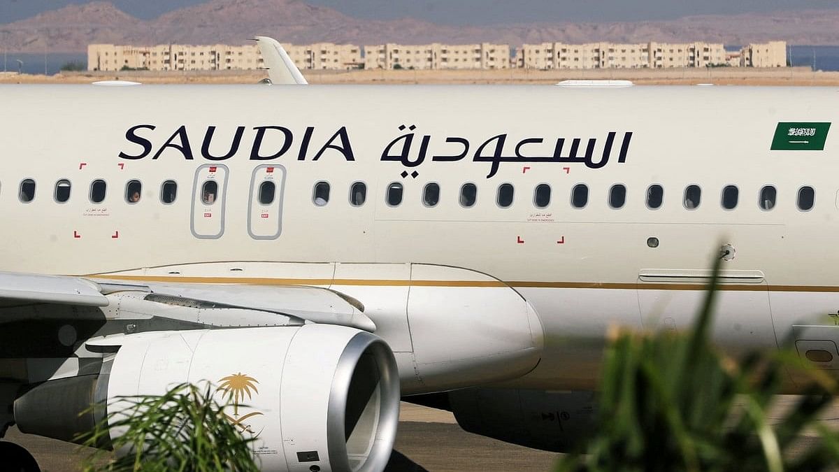 <div class="paragraphs"><p>A Saudi  Airlines (part of Saudi Group) aircraft.</p></div>