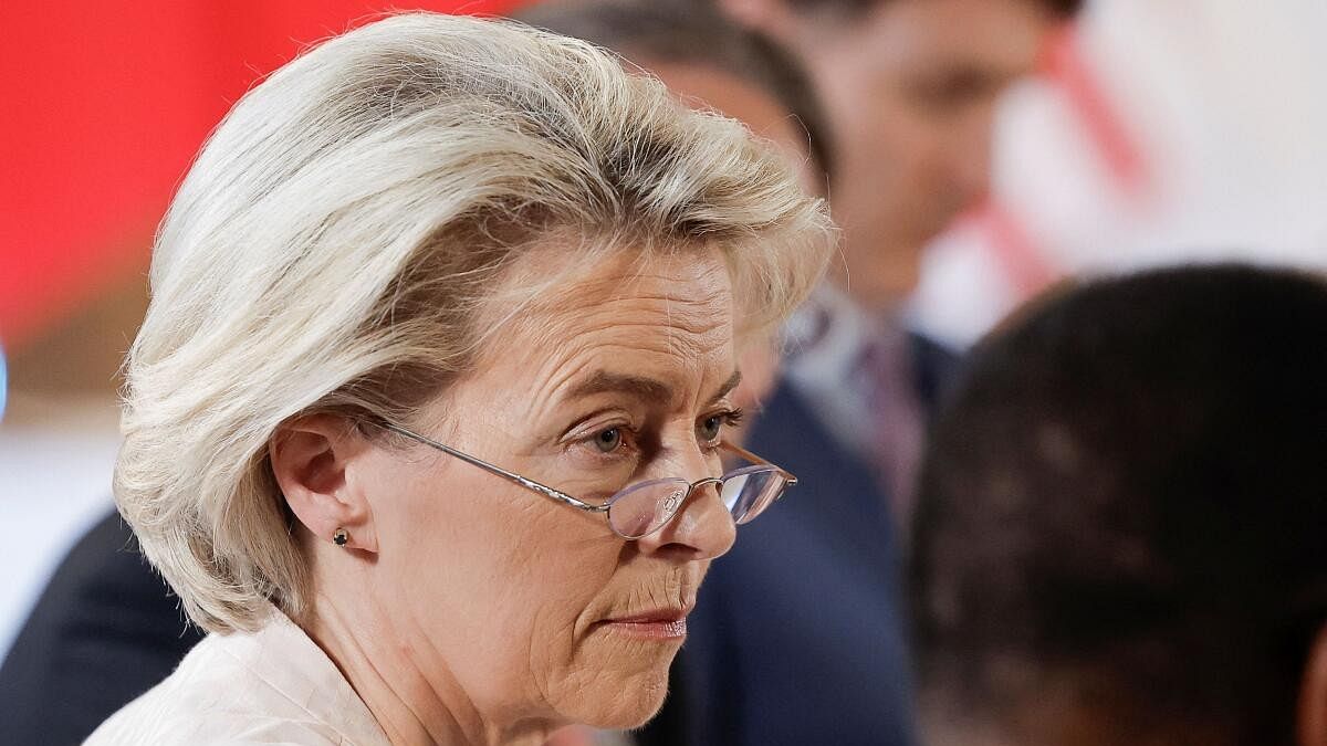 <div class="paragraphs"><p>European Commission President Ursula von der Leyen attends a Partnership for Global Infrastructure and Investment (PGII) event, on the first day of the G7 summit.</p></div>