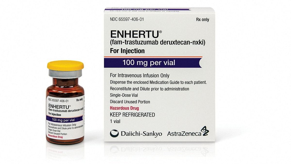 <div class="paragraphs"><p>FILE PHOTO: AstraZeneca's cancer medicine Enhertu, a drug developed jointly with Japan's Daiichi Sankyo.&nbsp;</p></div>