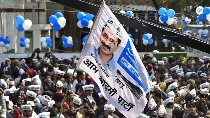 <div class="paragraphs"><p>The Aam Aadmi Party flag.</p></div>