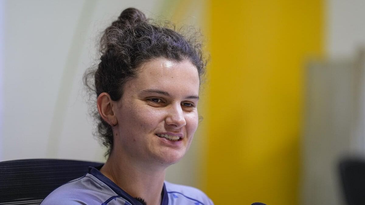 <div class="paragraphs"><p>South Africa Women's captain Laura Wolvaardt addresses a press conference ahead of a one-off test cricket match between India Women and South Africa Women, at the MA Chidambaram Stadium, in Chennai, Thursday, June 27, 2024.</p></div>