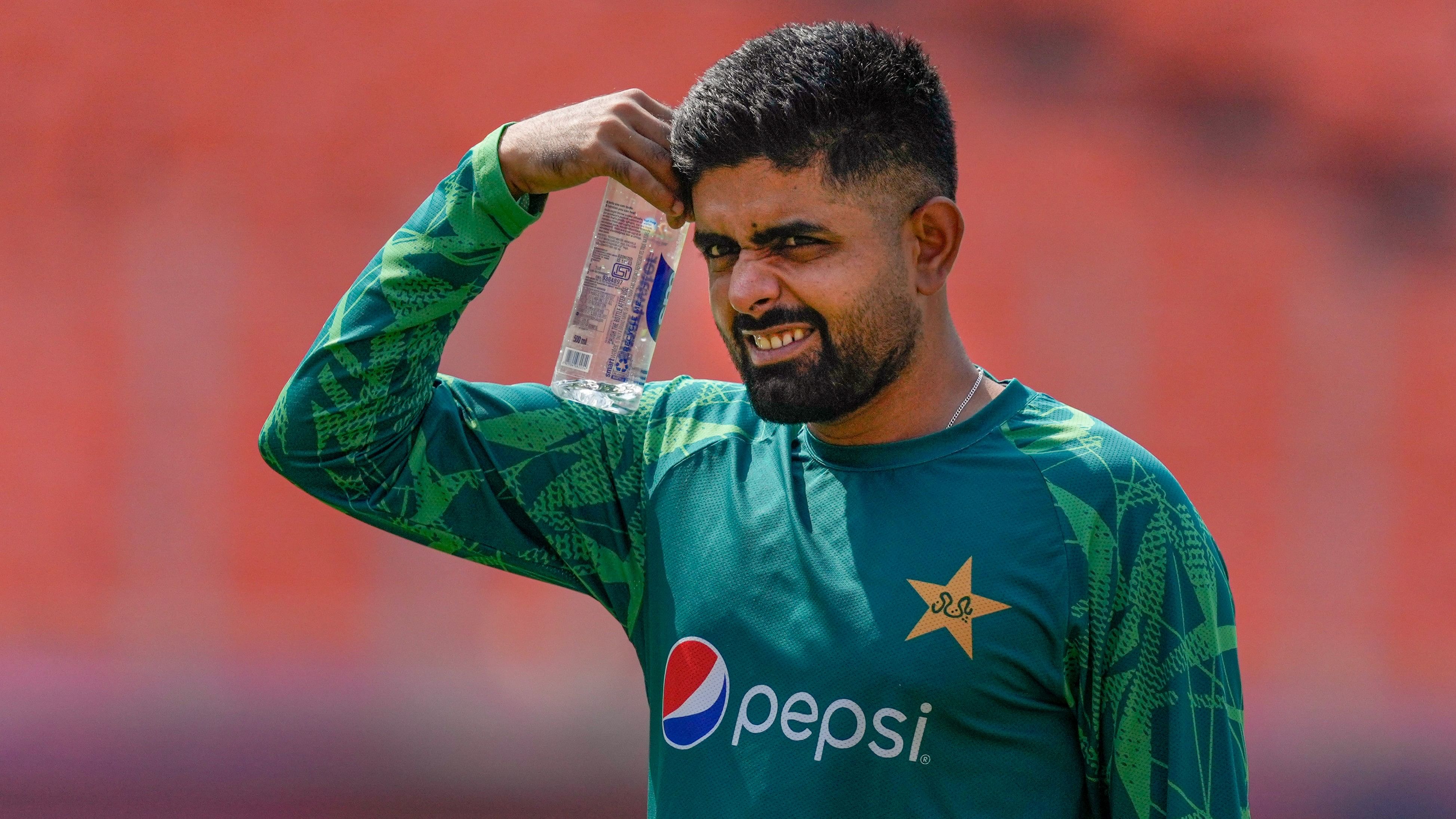 <div class="paragraphs"><p>Pakistan’s captain Babar Azam during a practice session.</p></div>