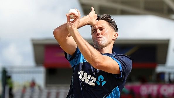 <div class="paragraphs"><p>New Zealand pacer Trent Boult in action.</p></div>