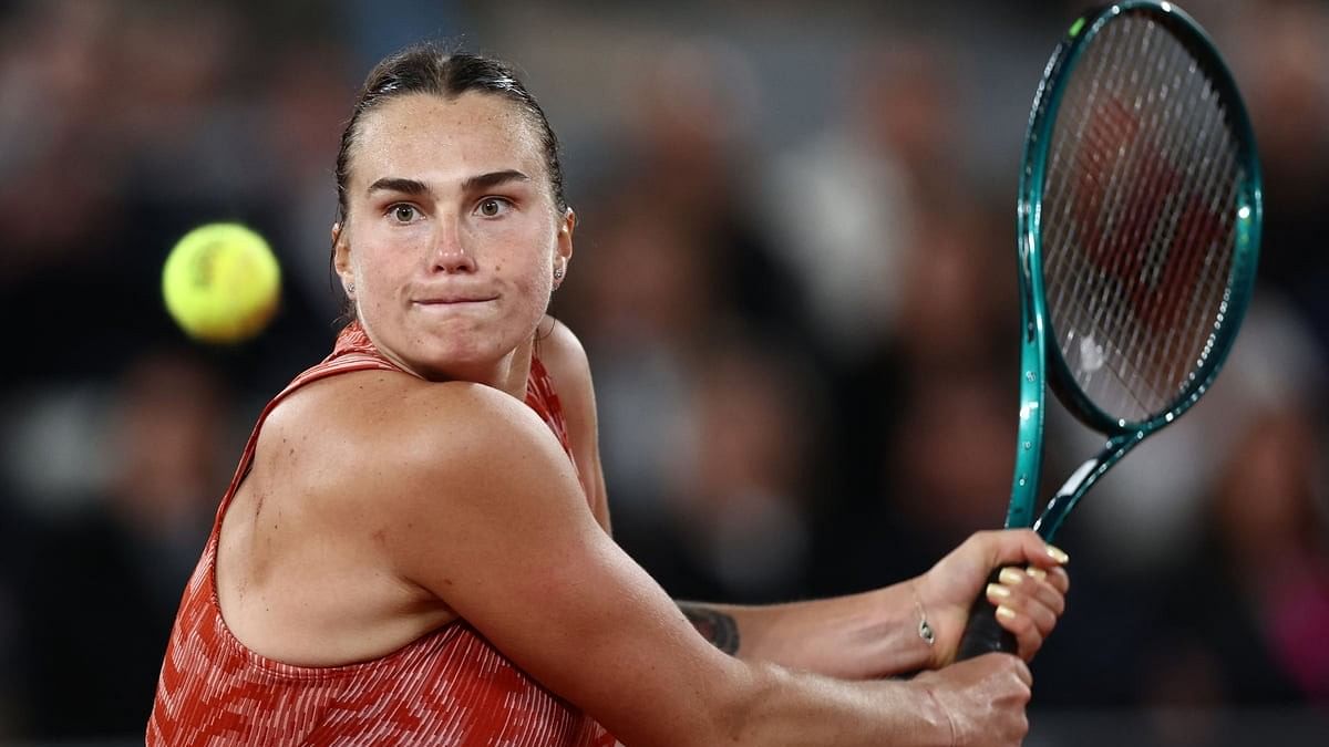 <div class="paragraphs"><p>Belarus' Aryna Sabalenka in action during her third round match against Spain's Paula Badosa.</p></div>