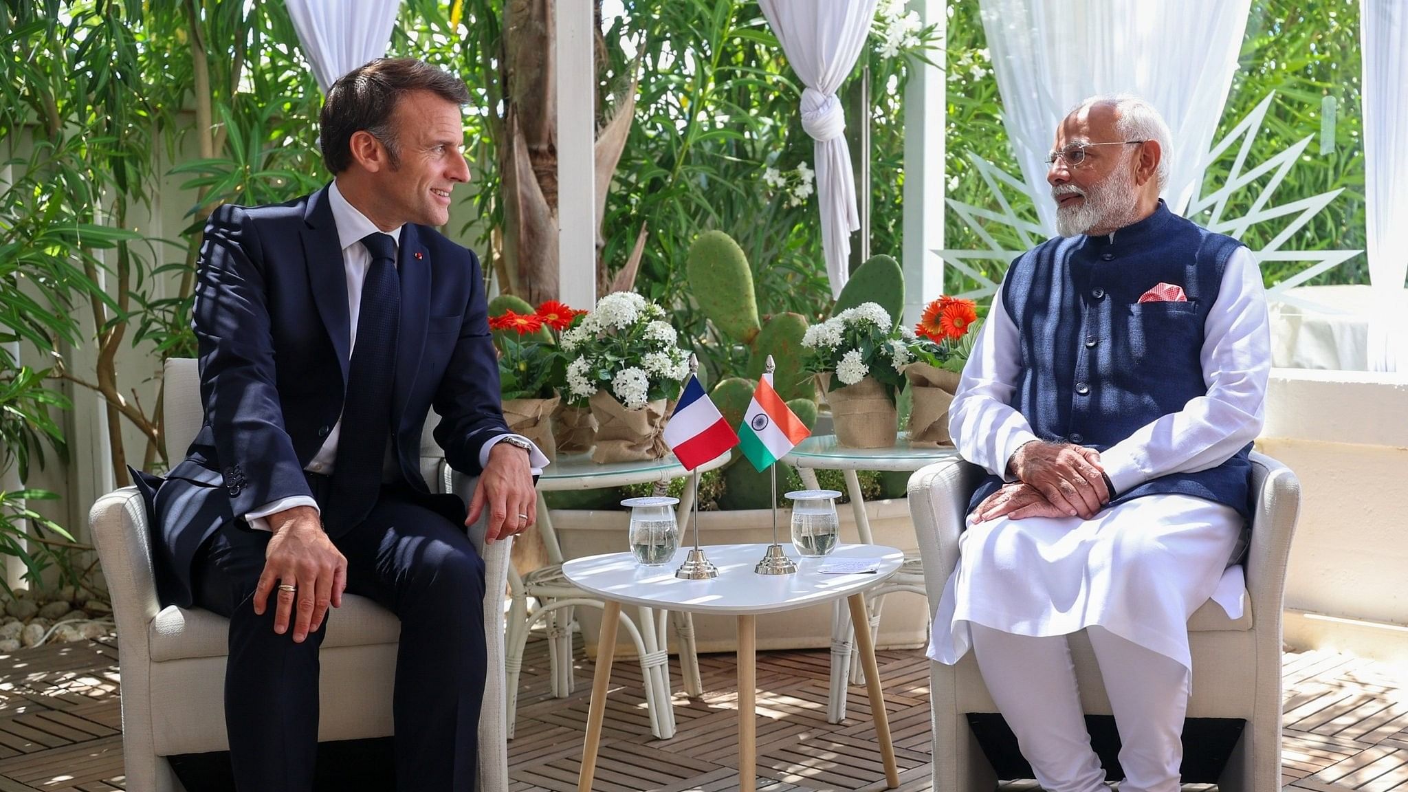 <div class="paragraphs"><p>Prime Minister Narendra Modi with French President Emmanuel Macron.</p></div>