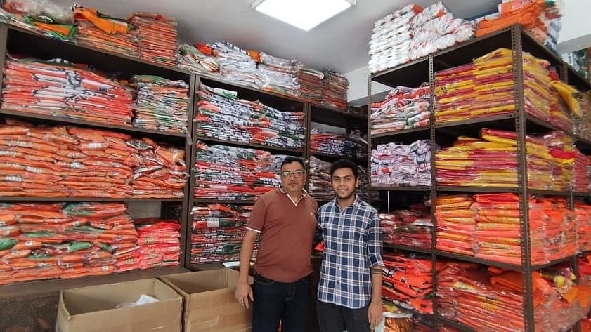 <div class="paragraphs"><p>Anil Munoth with his nephew Hriday at their store off Rashtriya Vidyalaya Road. </p></div>