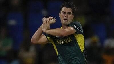 <div class="paragraphs"><p>Australia's Pat Cummins in action</p></div>