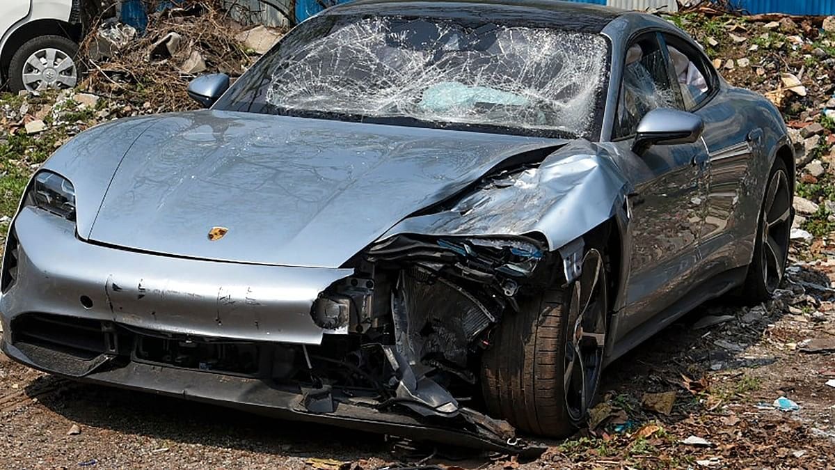 <div class="paragraphs"><p>The Porsche car involved in the car crash in Pune.</p></div>