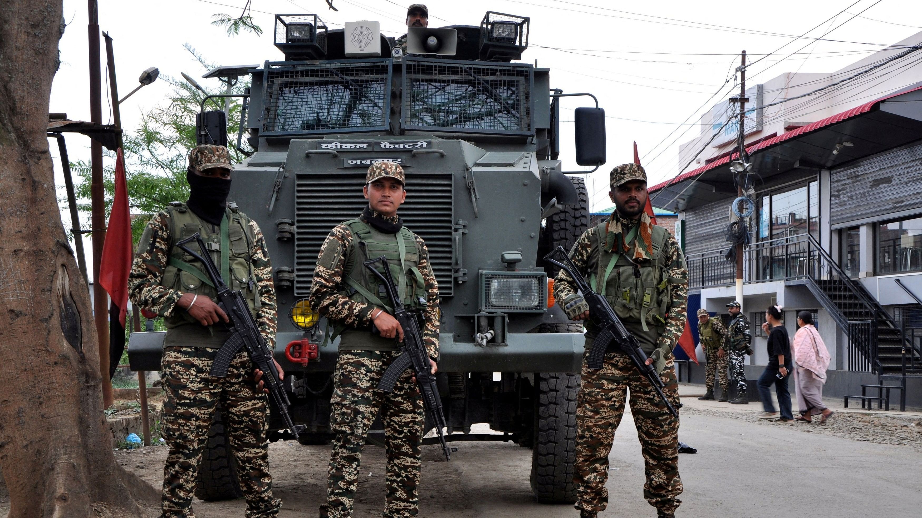 <div class="paragraphs"><p>Representative image showing security forces stationed in Manipur.</p></div>