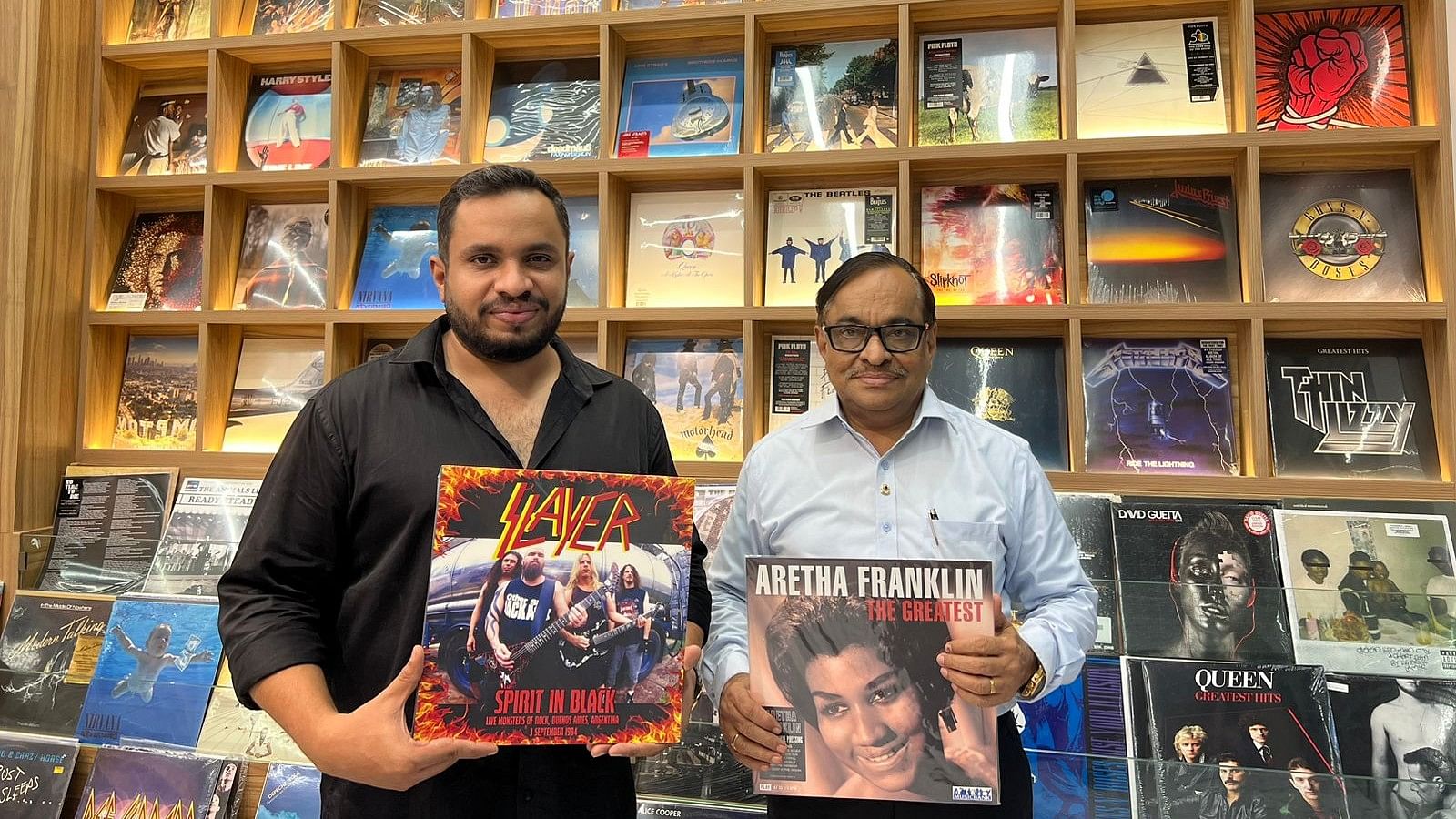 Ram (right) and his son Sangeeth are set to open the new store on Saturday.