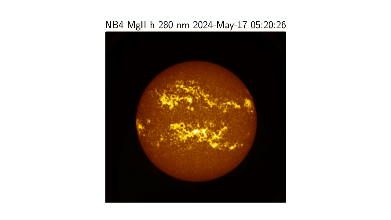 <div class="paragraphs"><p>A SUIT image identifies bright, active regions on the solar disk. Solar flares may originate in these regions due to changes in magnetic fields.</p></div>