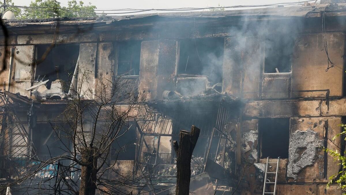 <div class="paragraphs"><p>File photo of a residential building heavily damaged by a Russian missile strike, amid Russia's attack on Ukraine, in Kryvyi Rih. (Representative image)</p></div>