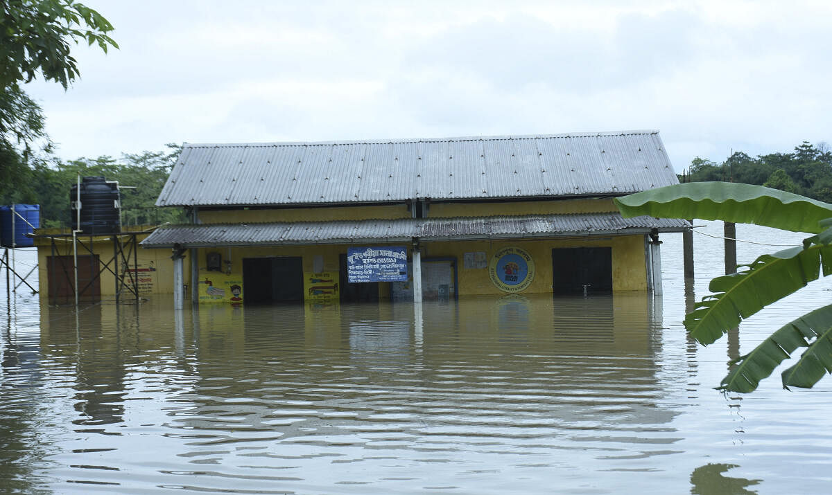 <div class="paragraphs"><p>View of a flooded area after heavy rainfall, in Sivasagar, Sunday, June 30, 2024.</p></div>