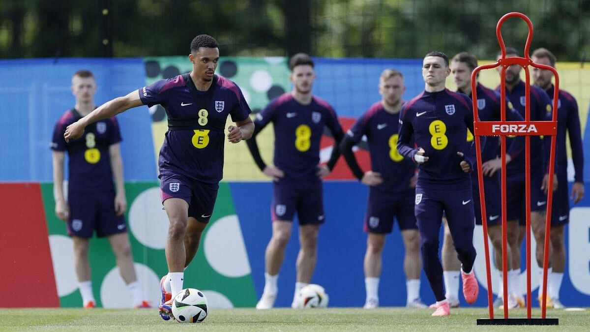 <div class="paragraphs"><p>England's Trent Alexander-Arnold during training.</p></div>