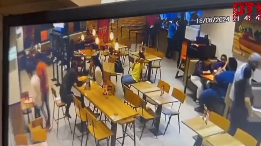 <div class="paragraphs"><p>The incident was caught on CCTV installed inside the eatery.</p></div>