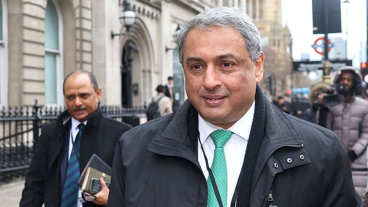 <div class="paragraphs"><p>Global CEO of Tata Steel T.V. Narendran and CEO of Tata Steel UK, Rajesh Nair leave following an evidence-giving session to lawmakers at the Houses of Parliament in London, Britain, January 31, 2024. </p></div>