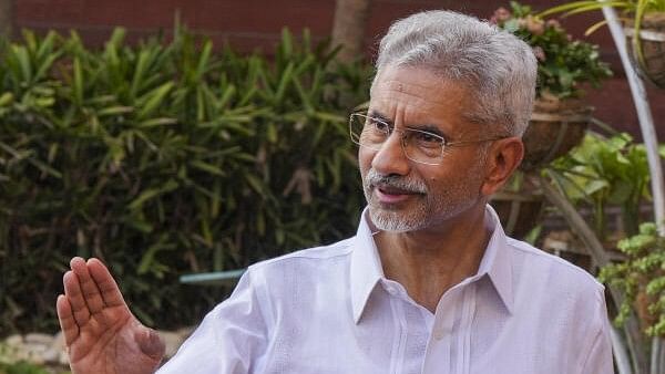 <div class="paragraphs"><p> External Affairs Minister S Jaishankar speaks to the media after taking charge, in New Delhi, Tuesday, June 11, 2024.</p></div>