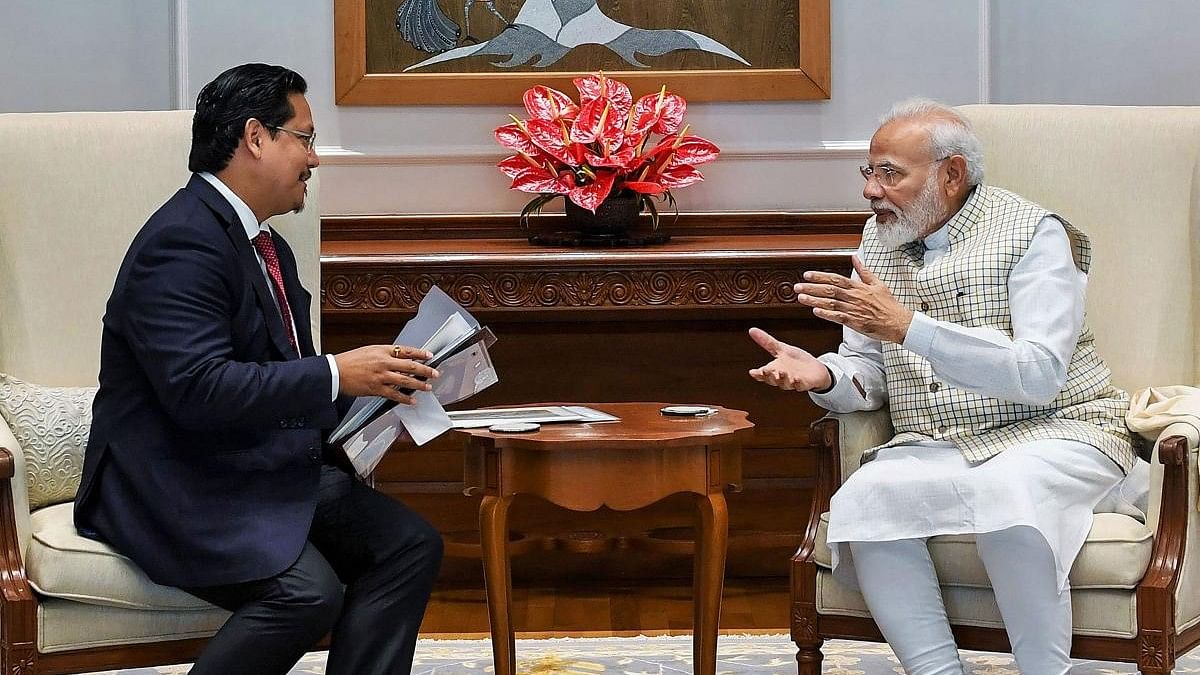 <div class="paragraphs"><p>File photo of&nbsp;Prime Minister Narendra Modi and Meghalaya Chief Minister Conrad K. Sangma during a meeting.</p></div>