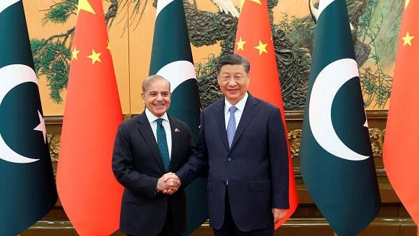 <div class="paragraphs"><p>Chinese President Xi Jinping meets with Pakistani Prime Minister Shehbaz Sharif in Beijing</p></div>