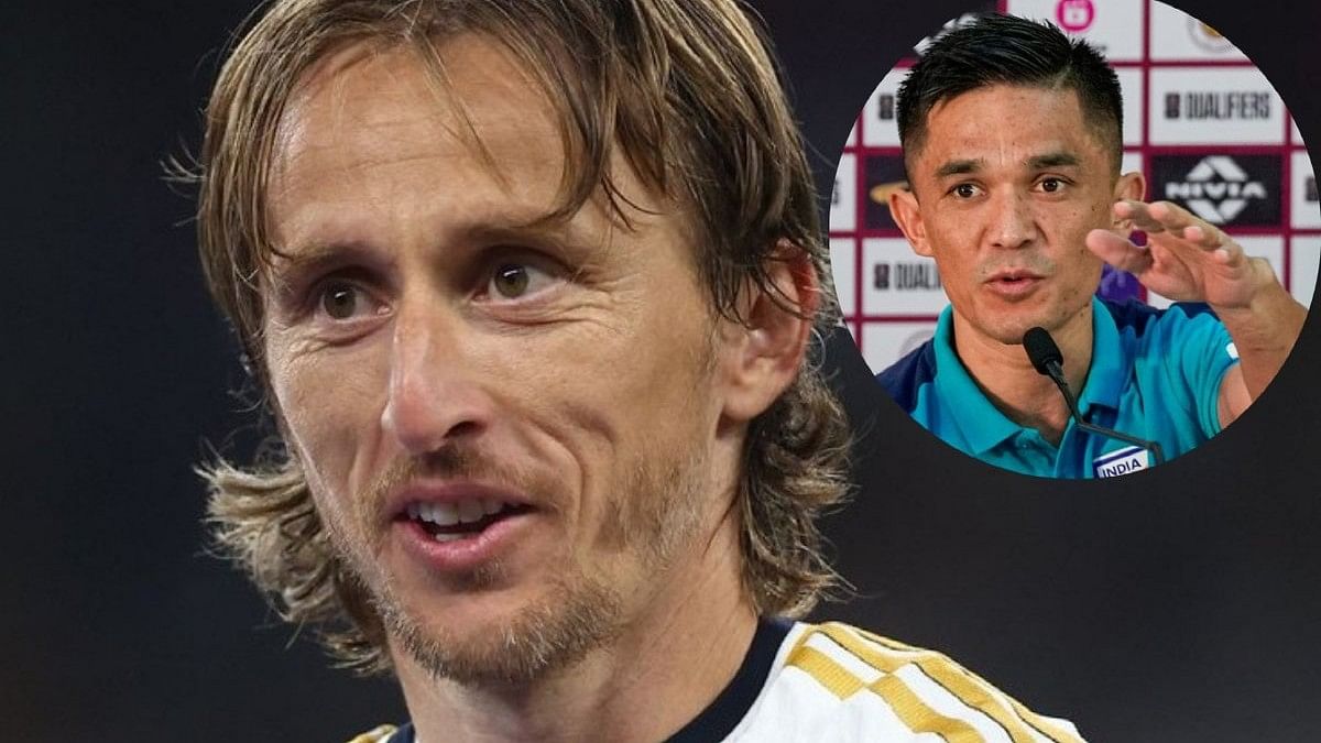 <div class="paragraphs"><p>Footballer&nbsp;Luka Modric and&nbsp;Sunil Chhetri</p></div>