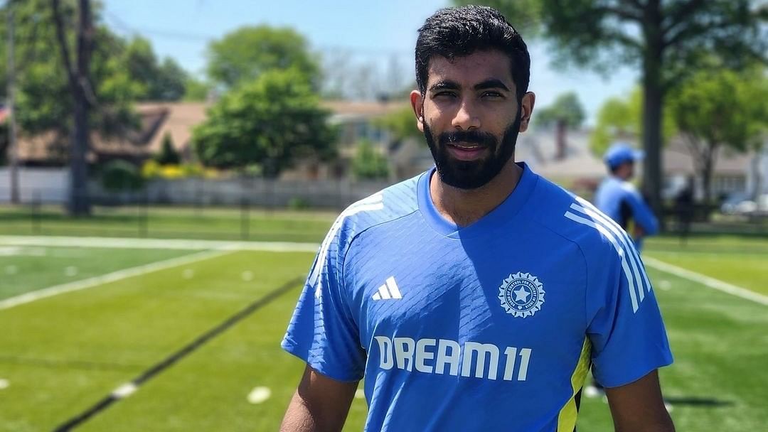 <div class="paragraphs"><p>Team India's star bowler Jasprit Bumrah poses for a photo during the training session in US.&nbsp;</p></div>