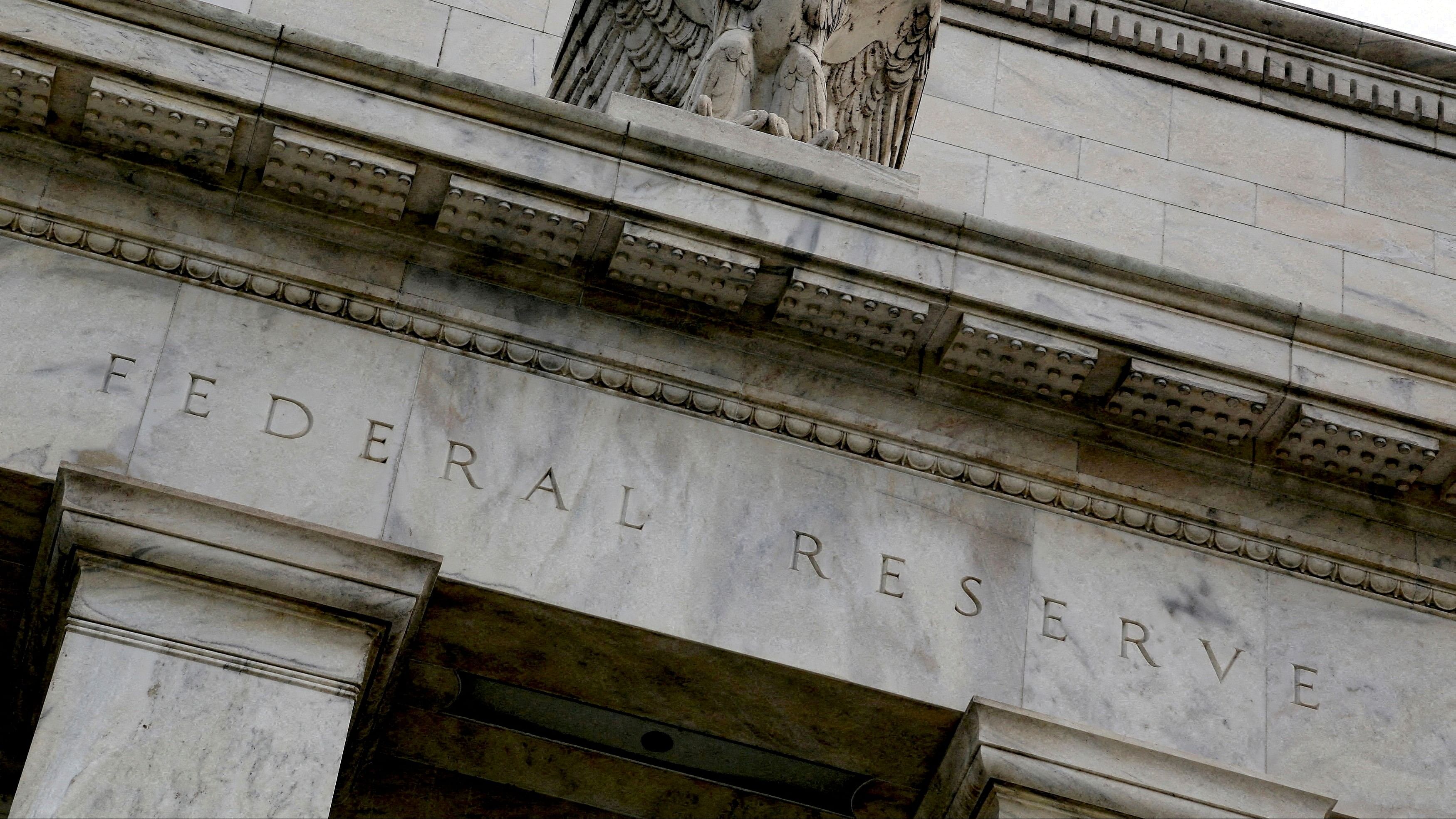 <div class="paragraphs"><p>An eagle tops the U.S. Federal Reserve building's facade in Washington. </p></div>