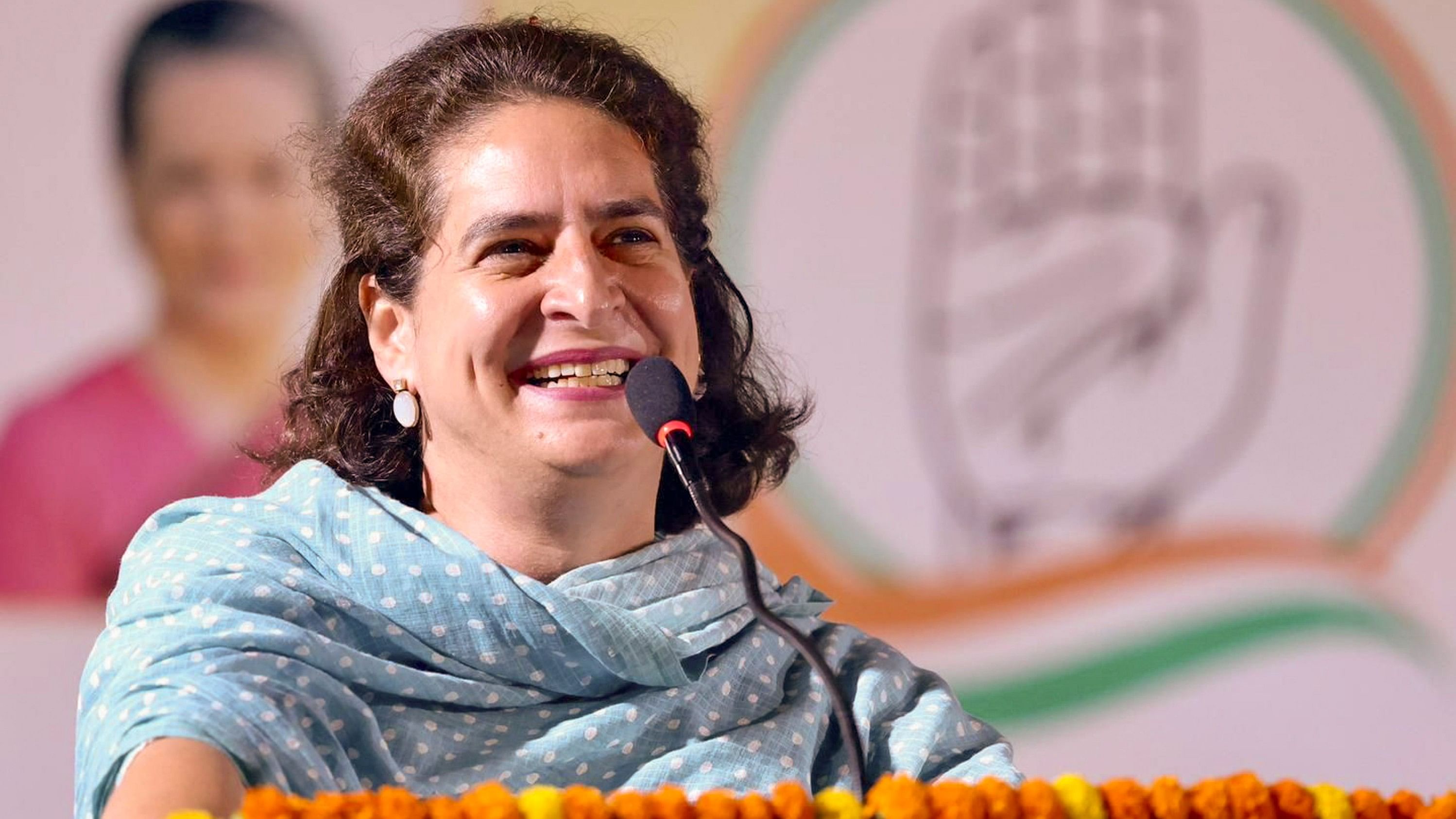 <div class="paragraphs"><p>File photo of Priyanka Gandhi Vadra campaigning in UP</p></div>