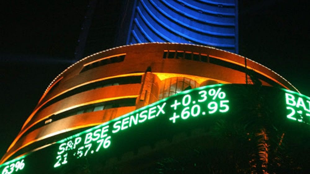 <div class="paragraphs"><p>The 30-share BSE Sensex declined 34.74 points or 0.04 per cent to settle at 79,441.45 in a volatile trade. During the day, it jumped 379.68 points or 0.47 per cent to hit a record peak of 79,855.87.</p><p>Representative image.</p></div>