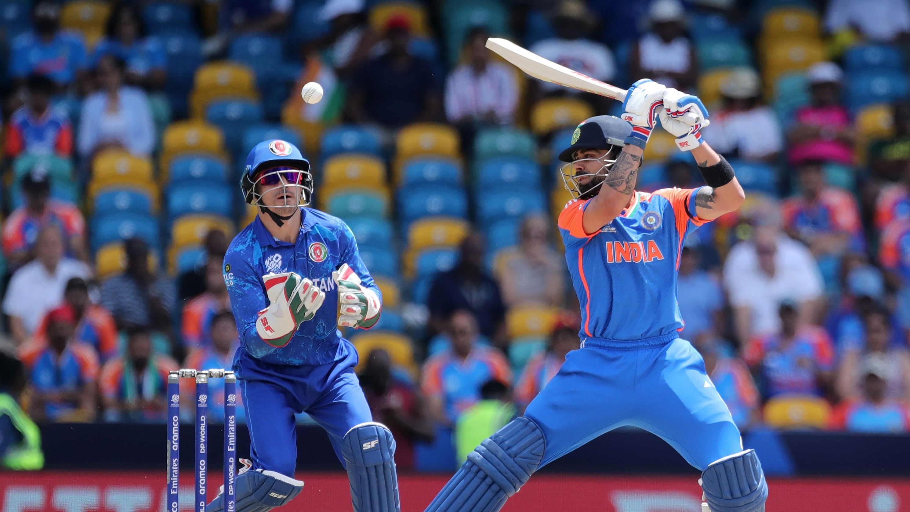 <div class="paragraphs"><p>ICC Men's T20 World Cup cricket match between Afghanistan and India at Kensington Oval in Bridgetown, Barbados.</p></div>