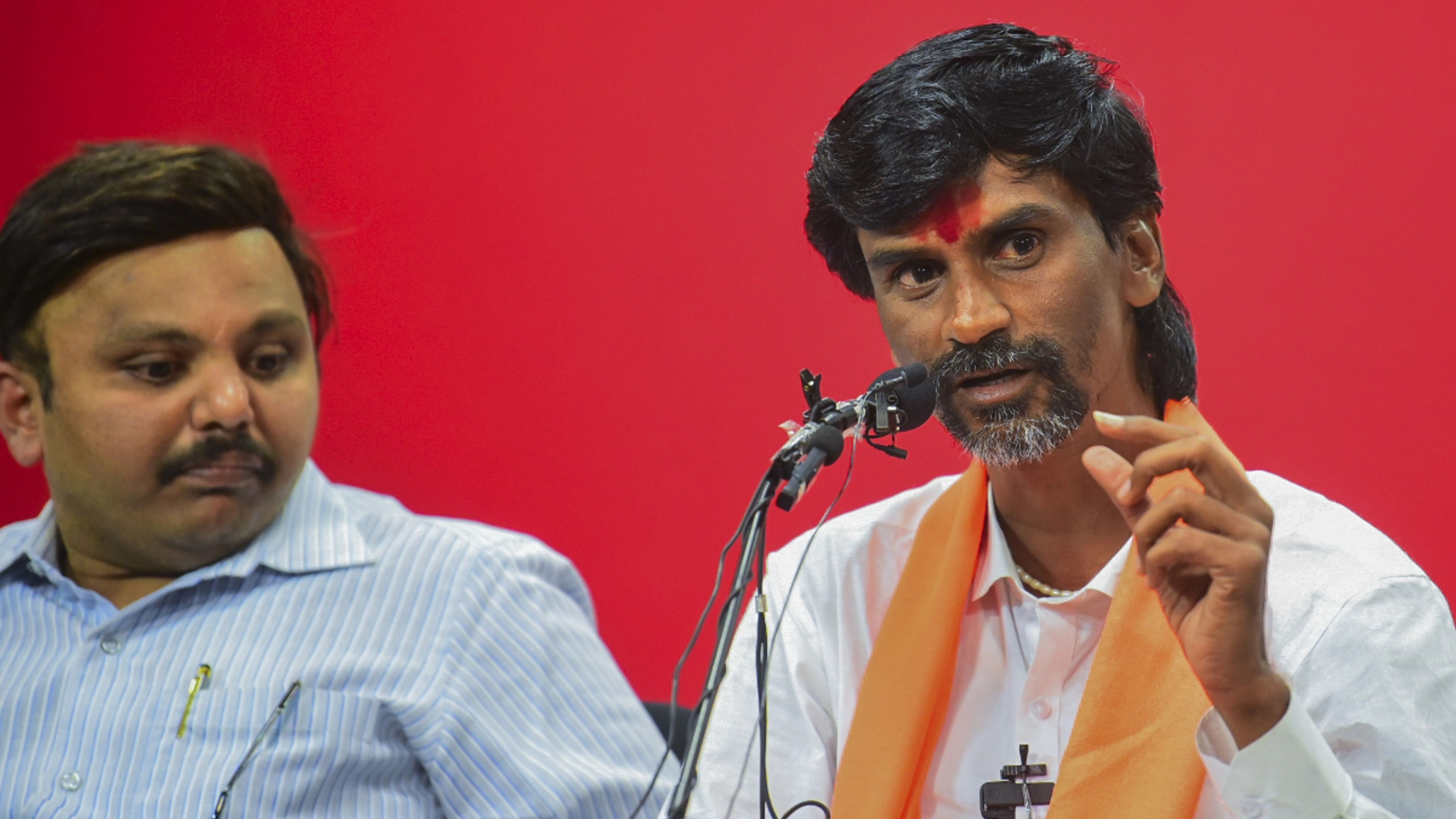 <div class="paragraphs"><p>A file photo of Maratha reservation activist Manoj Jarange.</p></div>