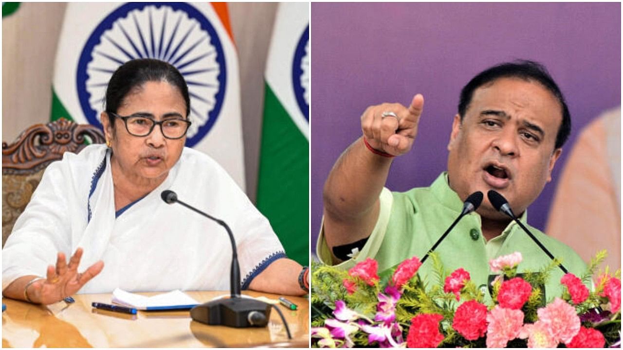 <div class="paragraphs"><p>West Bengal CM Mamata Banerjee (Left); Assam CM Himanta Biswa Sarma (Right).</p></div>