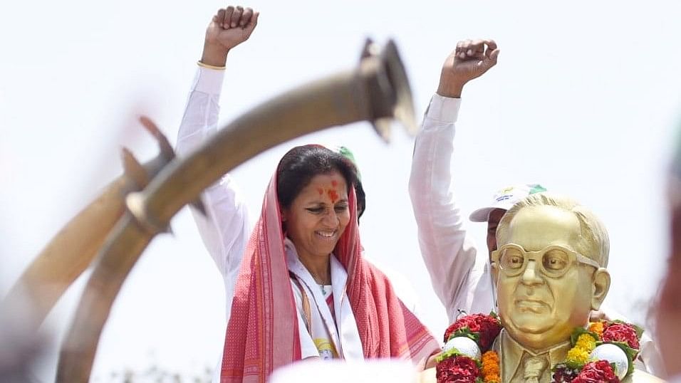 <div class="paragraphs"><p>NCP (SP) candidate Supriya Sule during her campaign for Lok Sabha elections.</p></div>