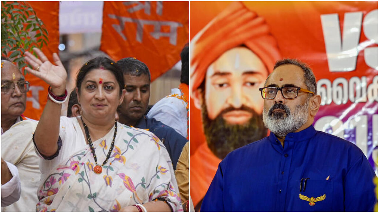 <div class="paragraphs"><p>Union Minister of Women and Child Development Smriti Irani (Left) lost from the Amethi constituency; Union Minister of State for Electronics and Information Technology Rajeev Chandrasekhar (Right) lost from the&nbsp;Thiruvananthapuram constituency.&nbsp;</p></div>