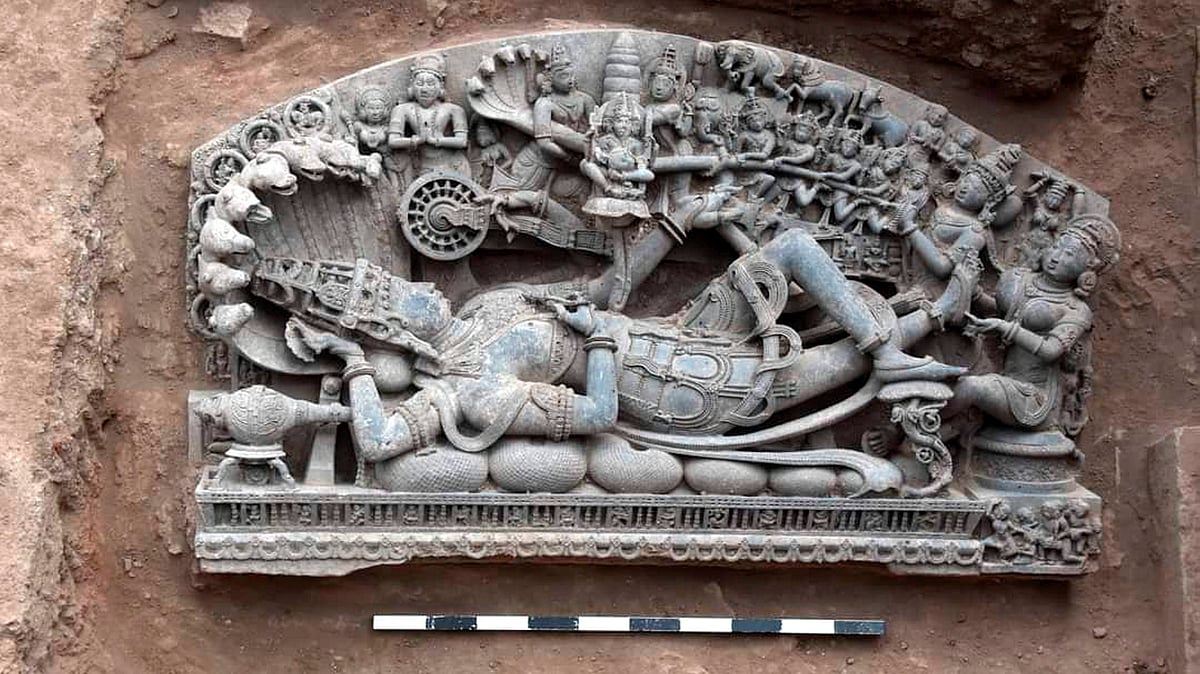Sheshshayi Vishnu' sculpture found in Maharashtra's Sindkhed Raja town: ASI official
