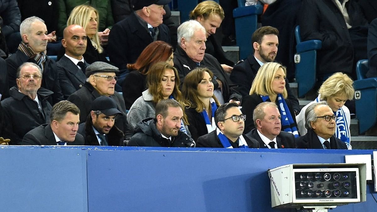 <div class="paragraphs"><p>US investment firm 777 Partners' co-founder Joshua Wander watches an Everton FC match from the stands, while being seated nearby Portugal coach Roberto Martinez and Everton owner Farhad Moshiri.</p></div>