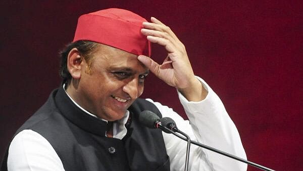 <div class="paragraphs"><p>Samajwadi Party President Akhilesh Yadav addresses a press conference at party headquarters, in Lucknow, Monday, June 3, 2024.</p></div>