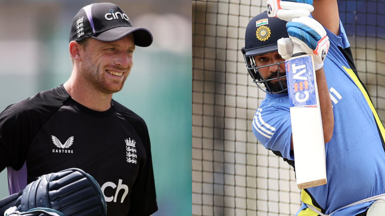 <div class="paragraphs"><p>England's captain Jos Buttler(L) and Indian skipper Rohit Sharma (R).</p></div>