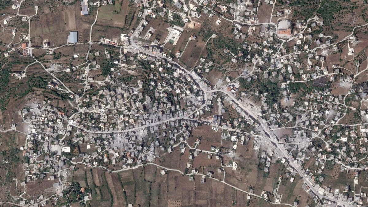 <div class="paragraphs"><p>A satellite image shows damage in the Lebanese village of Aita al-Shaab near the Israeli border, following months of ongoing cross-border hostilities between Hezbollah and Israeli forces.</p></div>
