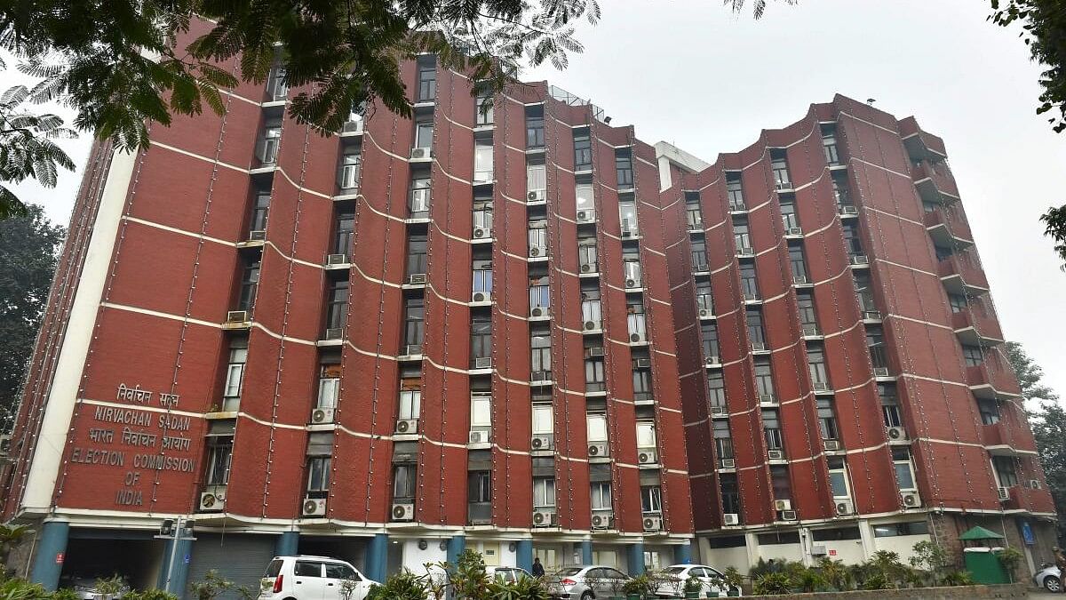 <div class="paragraphs"><p>A view of the Election Commission of India (ECI) building is seen, in New Delhi.</p></div>