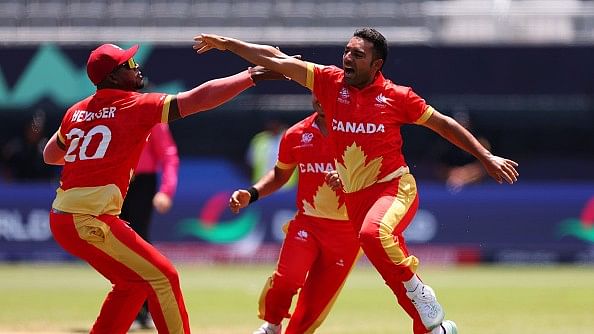 <div class="paragraphs"><p>Canada shock Ireland by 12 runs in first win </p></div>