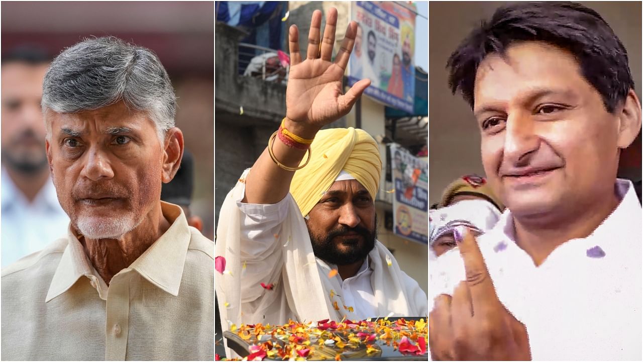 <div class="paragraphs"><p>(From Left)&nbsp;Chandrababu Naidu, Charanjit Singh Channi and Deepender Singh Hooda.</p></div>