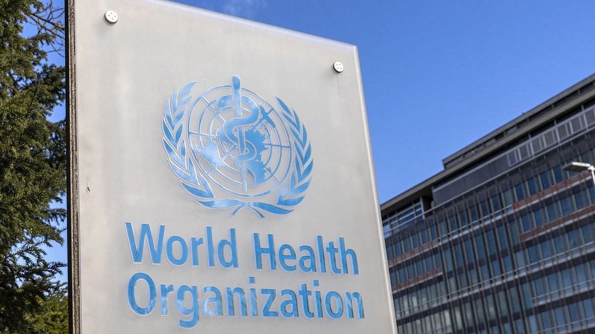 FILE PHOTO: FILE PHOTO: The World Health Organisation  logo is seen near its headquarters in Geneva, Switzerland, February 2, 2023. REUTERS/Denis Balibouse/File Photo/File Photo