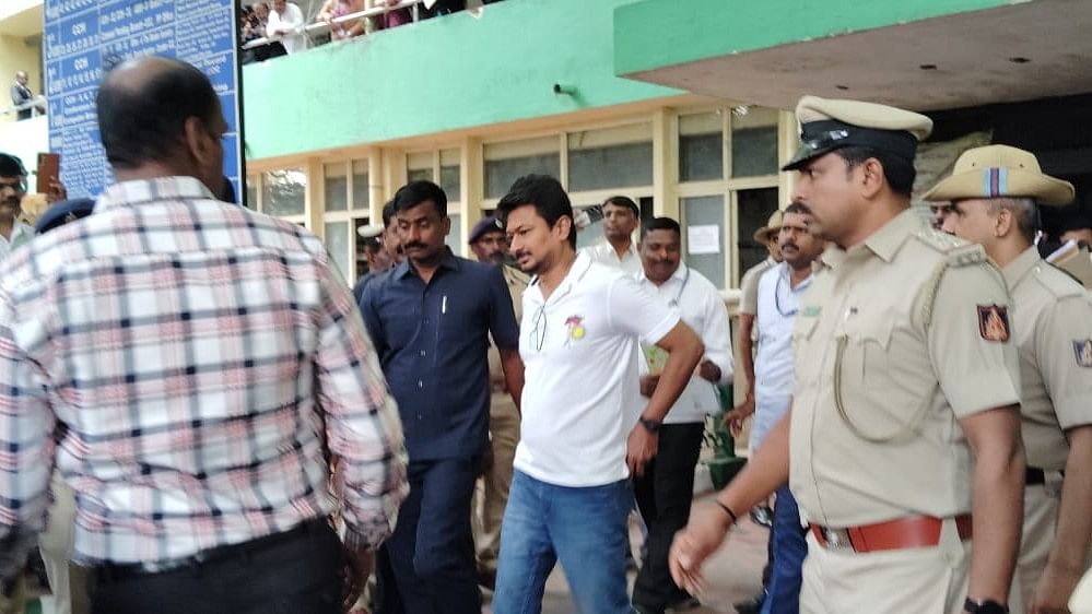 <div class="paragraphs"><p>Tamil Nadu Minister Udhayanidhi Stalin appears before a ACMM court on Tuesday for his 'eradicate Sanatana Dharma' remark. </p></div>