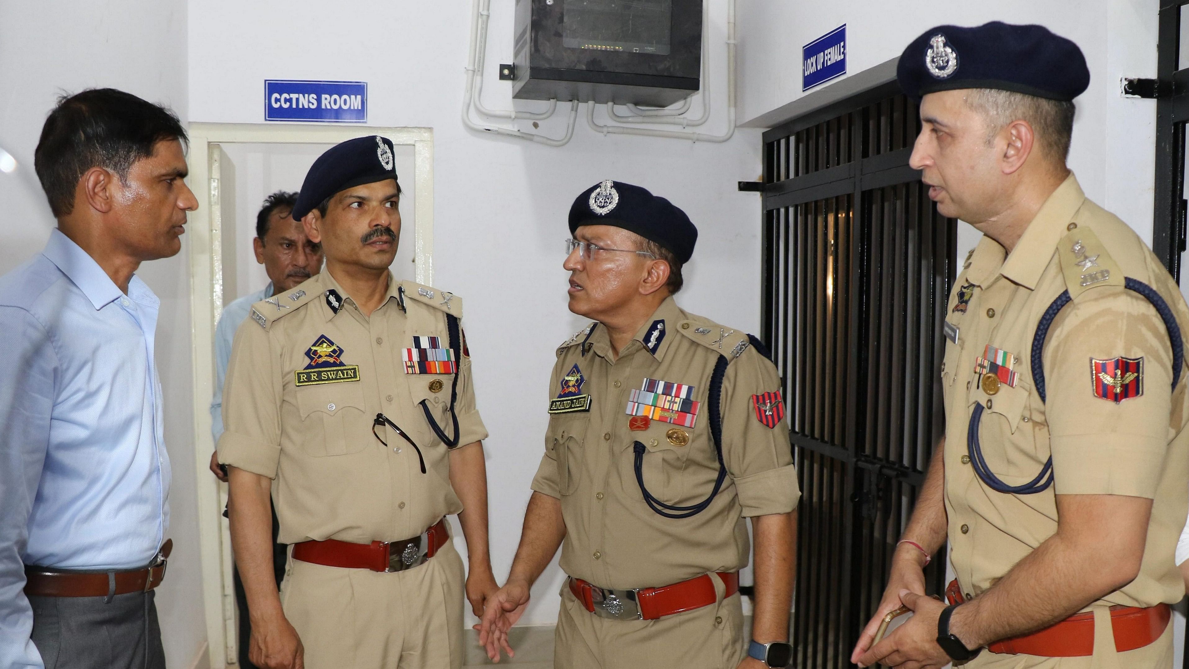 <div class="paragraphs"><p>Jammu and Kashmir Director General of Police (DGP) R.R. Swain during inauguration of the newly constructed building of Cyber Police Station, in Jammu, Sunday, June 23, 2024.</p></div>
