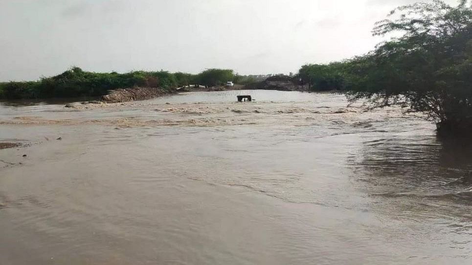 <div class="paragraphs"><p>Image showing the flooded Doni river in Karnataka.</p></div>